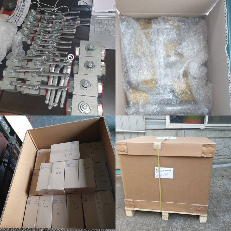 DIN TYPE HYDRAULIC HIGH PRESSURE BALL VALVE, SHIPPED TO JAPAN