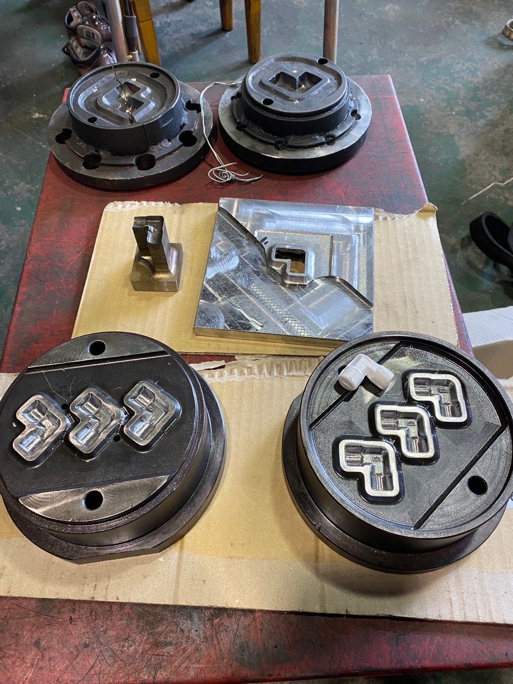 It is a mold for forged fitting Elbow.