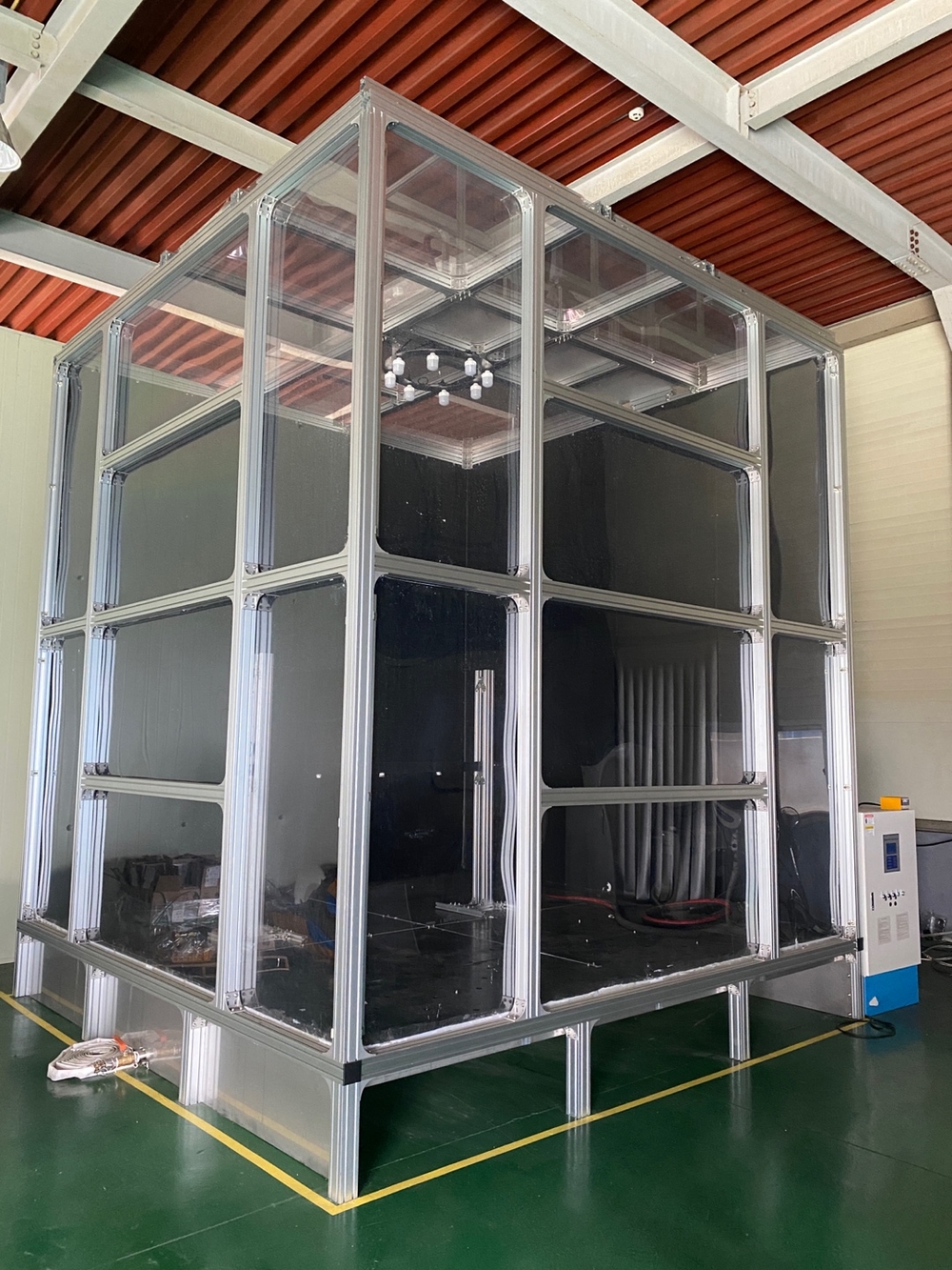 We, Seoyoon, have a Water Spray test Booth and can take the test for spraying angle.